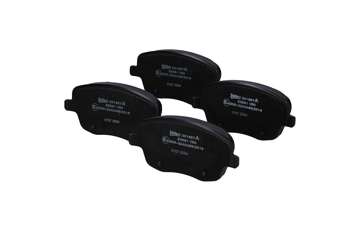 Jeu de 4 plaquettes de frein VALEO ref. 301667A